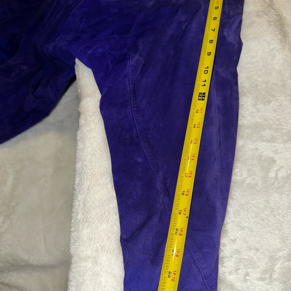 G3 Leather Designs Women's Purple Oversized Jacket/Coat - Picture 4 of 9